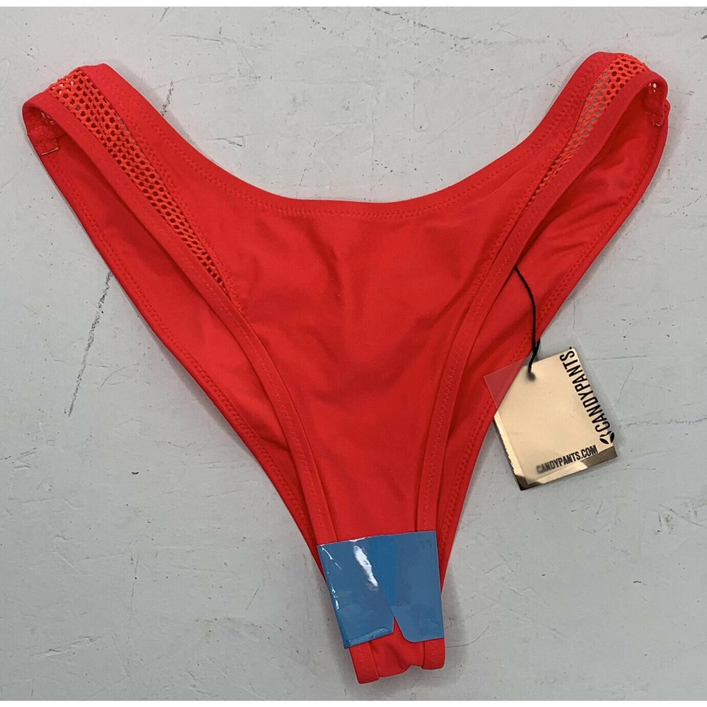 NWT CANDYPANTS Cheeky High Cut Bikini Size US 4